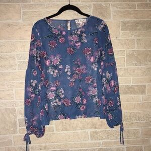 Pink Rose Sheer Blouse